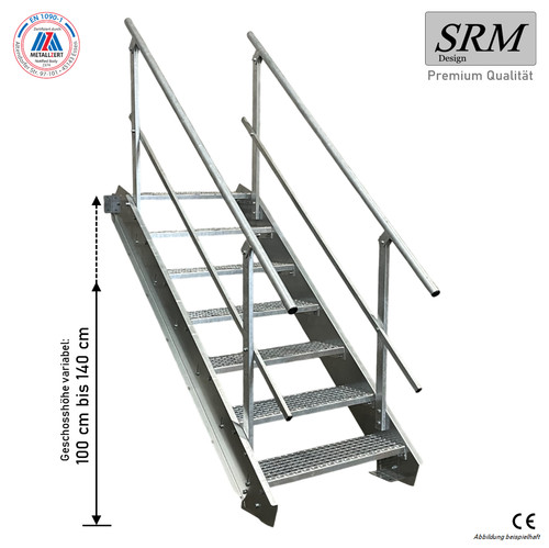 Stufen stahltreppe breite - 7,