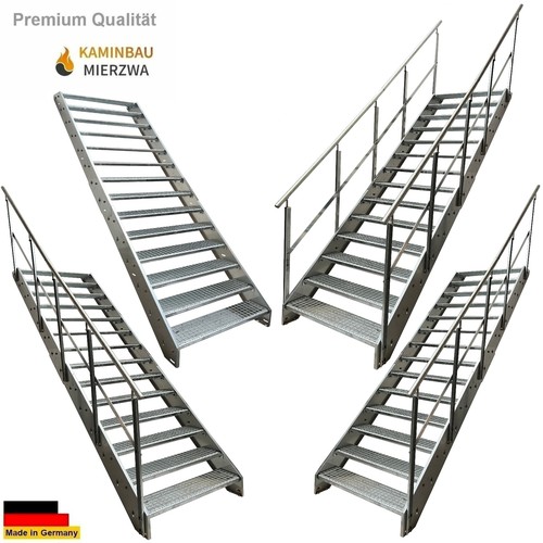 Premium stahlwangen treppe - -,