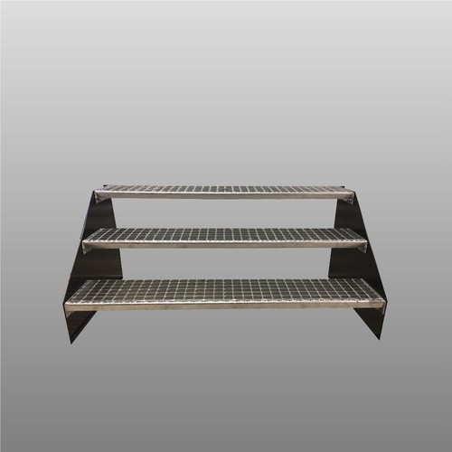 Stufige stahltreppe - 3-stufige,