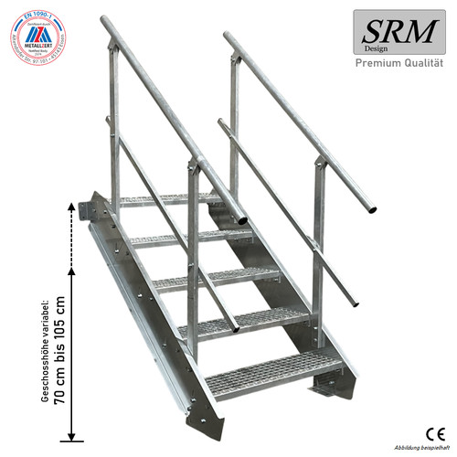 Stufen stahltreppe breite - 5,