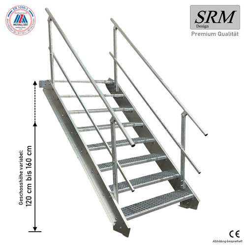 Stufen stahltreppe breite - 8,