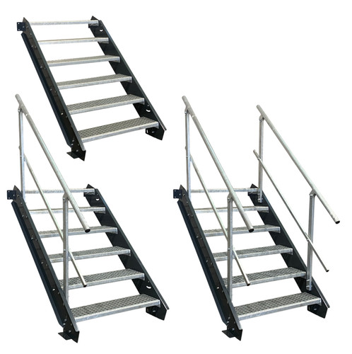 Stahltreppe wangen anthrazit - stahltreppe, 6