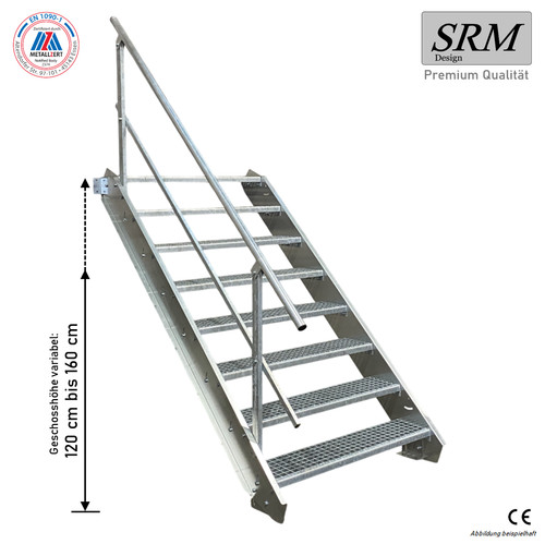 Stufen stahltreppe breite - stufen,