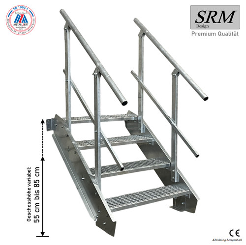 Stufen stahltreppe breite - 4,