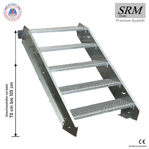 Stufen stahltreppe breite 60 - stahltreppe,