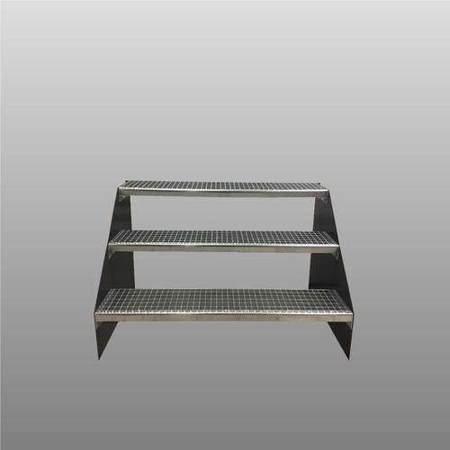 Stufige stahltreppe - 3-stufige,
