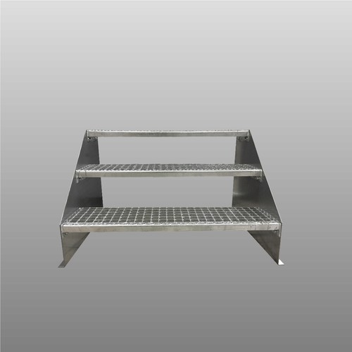 Stufige stahltreppe - 3-stufige,