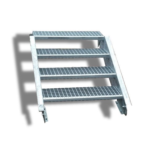 Stufige stahltreppe - 4-stufige, /