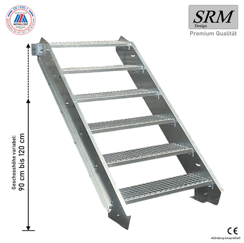 Stufen stahltreppe breite 60 - stahltreppe,